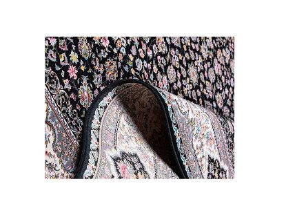 تصویر فرش پاتریس طرح افشان مهربان گل رنگ سرمه ای 1200 شانه